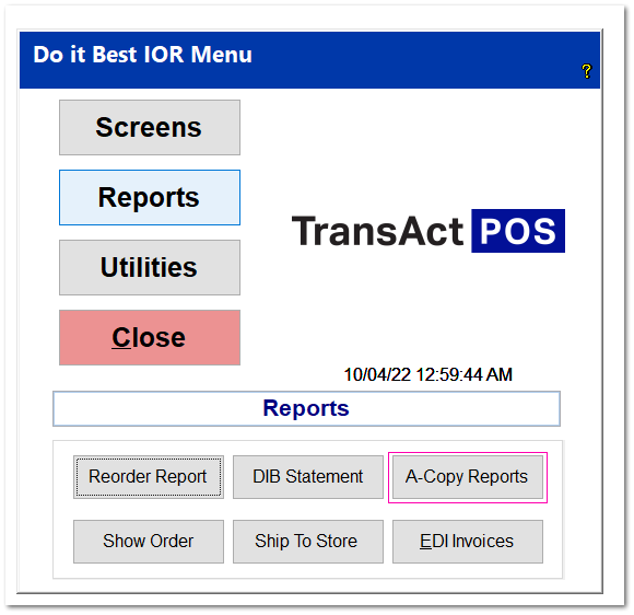 07-010-1 IOR Training - Do It Best