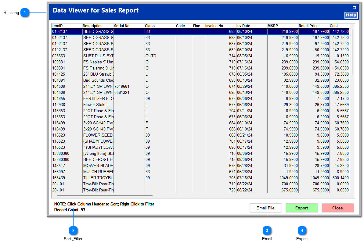 Data View