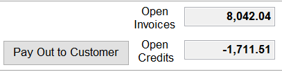 5. Open Invoice and Credits