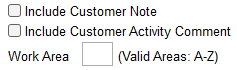 8. Customer Note and Activity