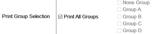 5. Print Group Selection