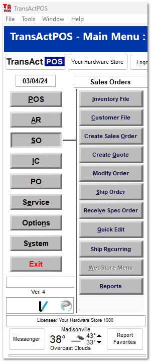 Sales Orders Module