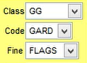 1. Manually applied Class, Code and Fine structure