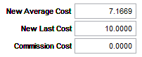 2. Edit the costs per stocking unit