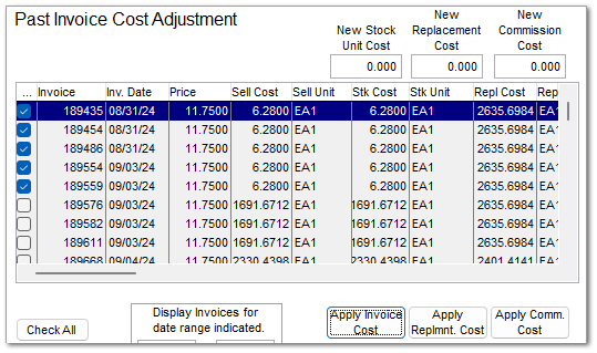 Adjust Cost