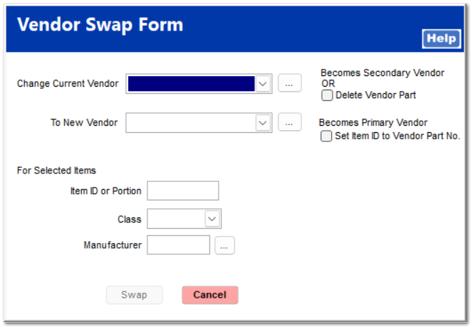 Vendor Swap