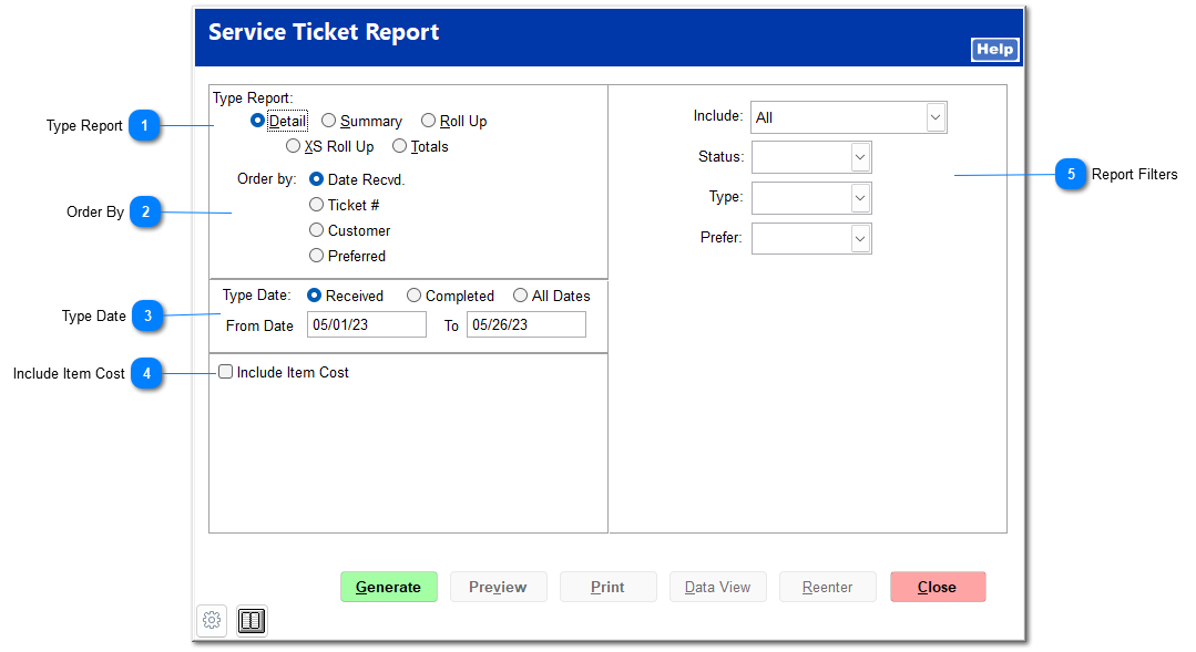 Ticket Report
