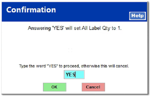 True Value IOR Pricing Screen