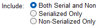 5. Serialized or Non-Serialized Items