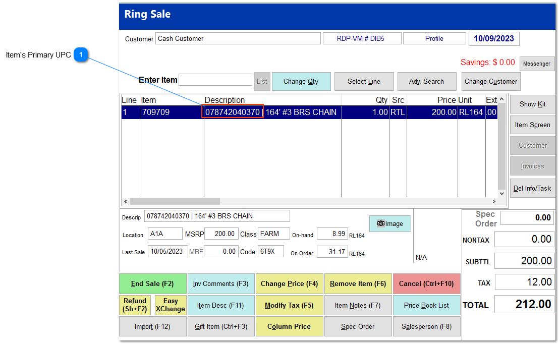 POS Information 1