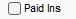 2. Paid Ins are typically the deposit 
of a none Accounts Receivable payment