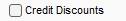 4. Credit Discounts can be 
posted during a credit posting