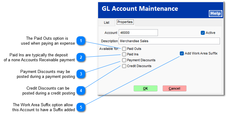 GL Accounts