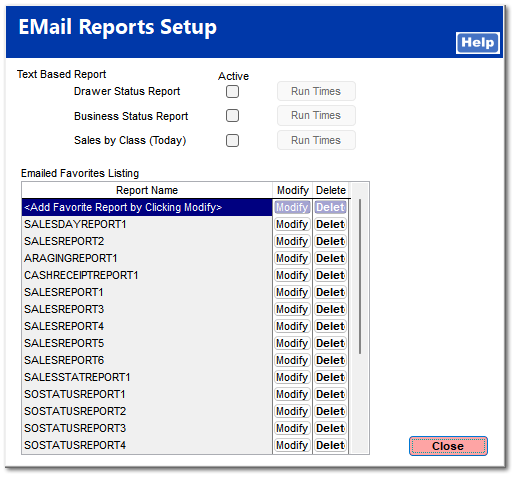 Email Reports