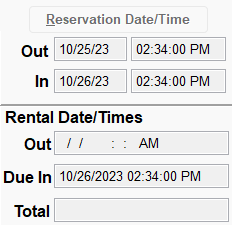 6. Reservation and Rental 
Date and Time
