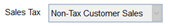 1. Select a Non-Tax Customer Type