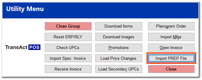 Accessing the PREP File