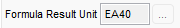 2. Formula Result Unit declares the 
total number of units created 
by the BOM's ration or formula