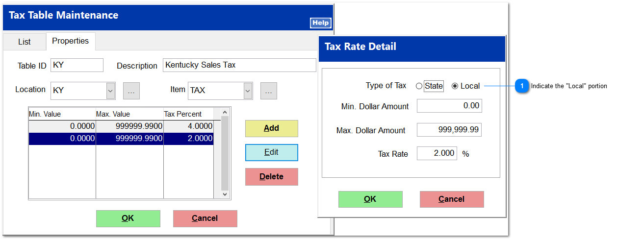 Ag Tax Setup and Example Transactions