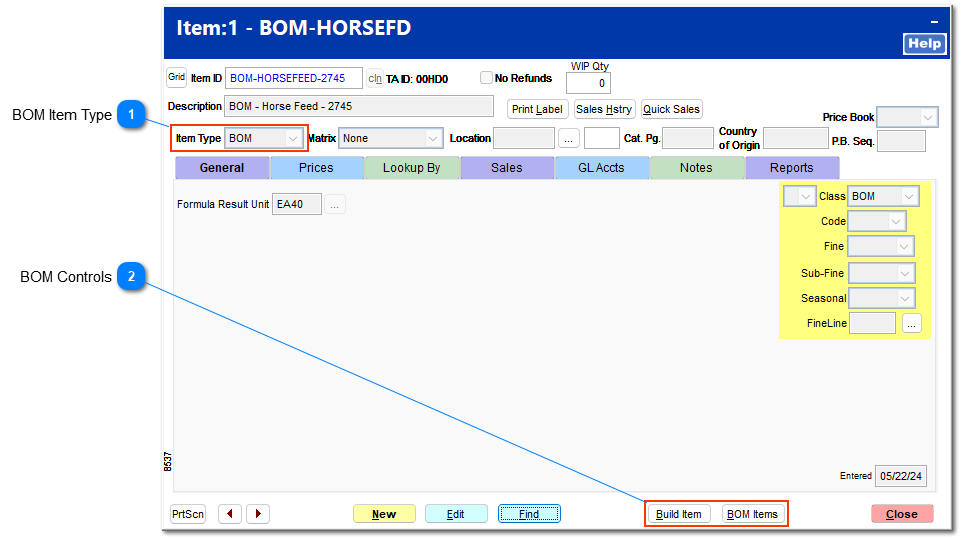 BOM - Build of Materials