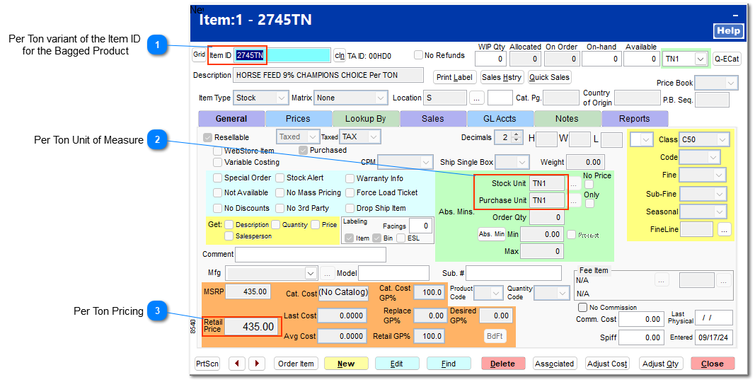 Bulk Feed BOM Considerations