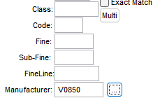 1. Typically, these five fields are 
used to filter to the applicable 
list of Benjamin Moore products