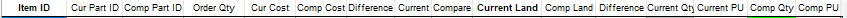 2. Header Details - Cur/Current and Comp