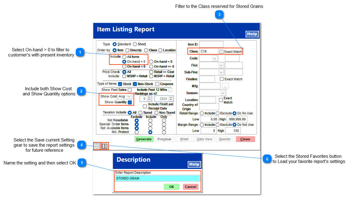 Creating the Report