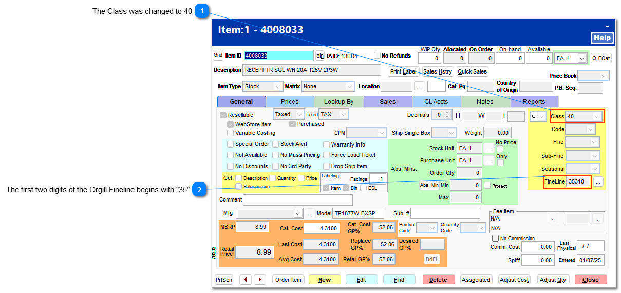 Example of an the update process