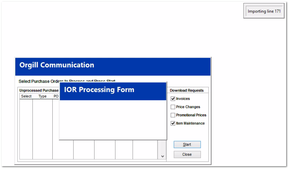 How to manually insert a Consolidated Invoice into IOR to reprocess