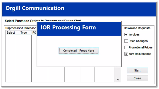 How to manually insert a Consolidated Invoice into IOR to reprocess