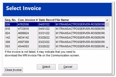 How to manually insert a Consolidated Invoice into IOR to reprocess