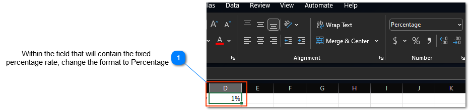 Import the above CSV file to create the storage fee