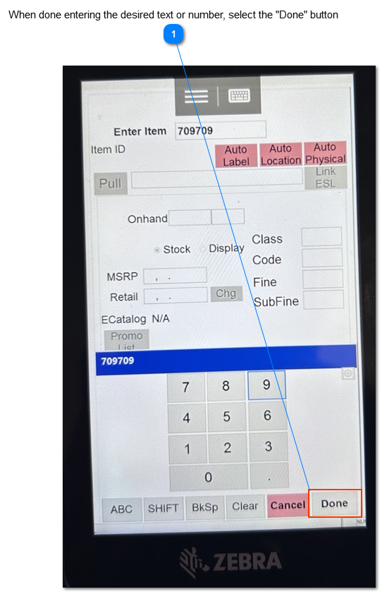 Invoking the TransActPOS Wireless Keyboard