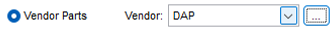 1. Select if importing a list of Vendor Part Numbers