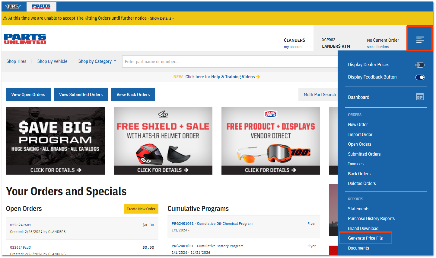 Parts Unlimited