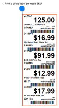 Price Labels