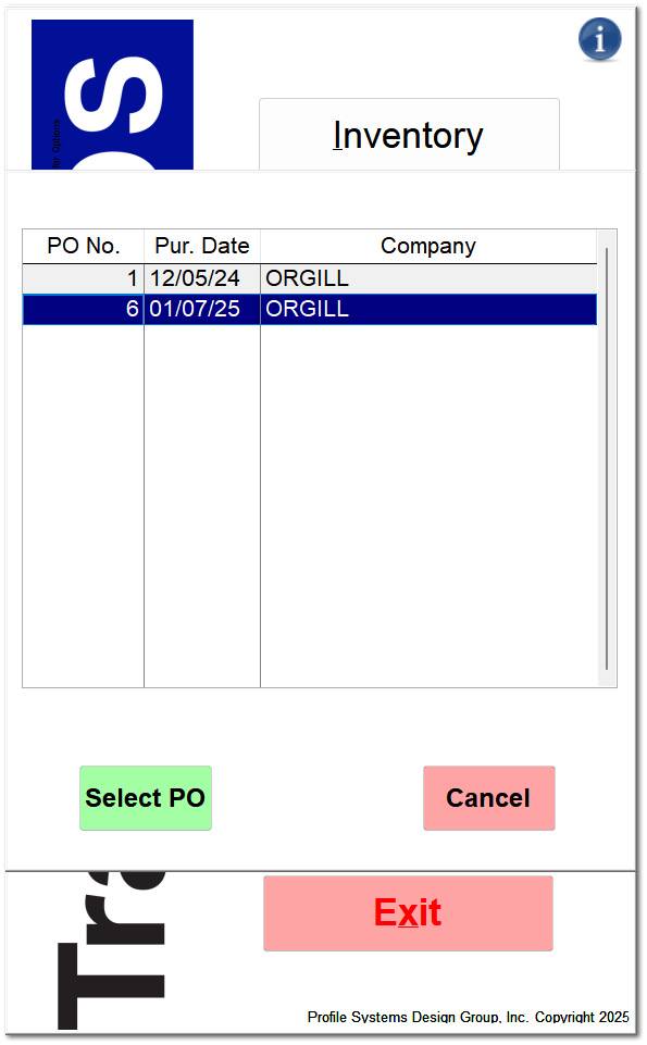 Purchase Order Receipt