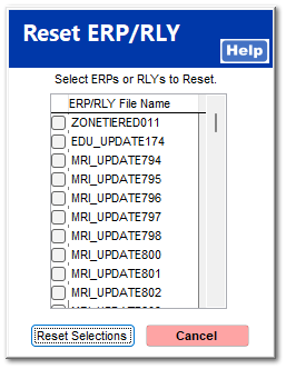 Reset ERP/RLY