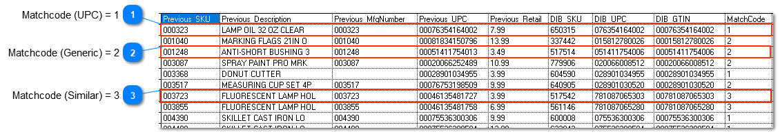 Sample Match File from Do it Best