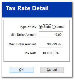 Setup the tax structure at the Home Office