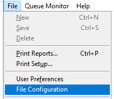 3. Choose File > File Configuration
