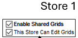 3. Store 1 configuration