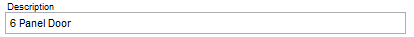 2. Enter up to a 70 character description 
of the special order item. Press Enter