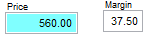 6. The retail price is derived from the Markup %