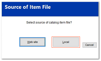 Updated catalog file from Orgill. What do you do with it?