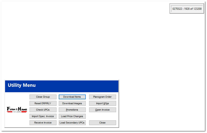 Updated catalog file from Orgill. What do you do with it?