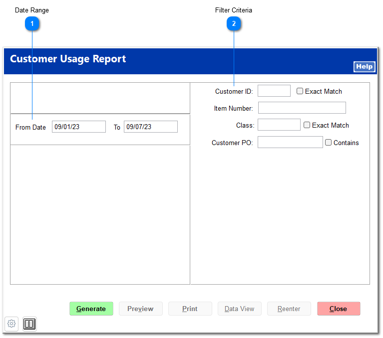 Usage Report