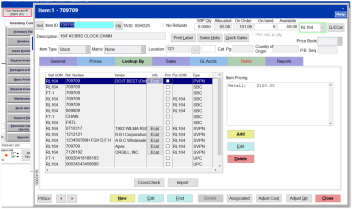 Vendor Swap within a Multi-Store 