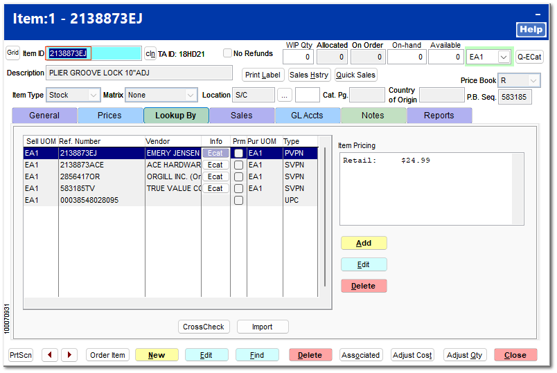 What if the "Set Item ID" was not Checked - How to fix the problem.